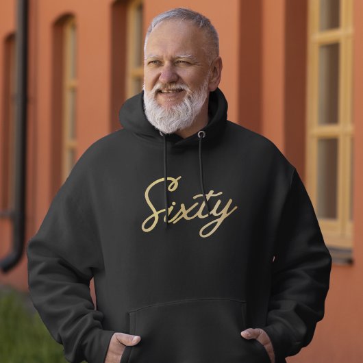 Moderne 60e verjaardag Simple Sixty Gold T-shirt