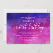 Moderne 60e verjaardag uitnodiging (Voorkant)