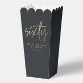 Moderne 60ste verjaardag eenvoudige stijlvolle ele bedankdoosjes (Voorkant)