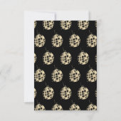 Moderne 60th Script Bold Black Disco Glitter  Kaart (Achterkant)