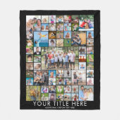 Moderne 61 Aangepaste kleur voor foto-Collage Fleece Deken (Voorkant)