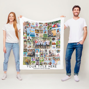 Moderne 61 Fotocollage Custom Titel Kleur Fleece