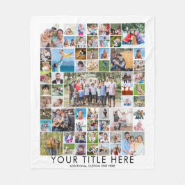 Moderne 61 Fotocollage Custom Titel Kleur Fleece