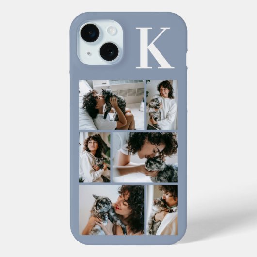 Moderne 6 Dierenfoto Stofblauw Case-Mate iPhone Case (Achterkant)