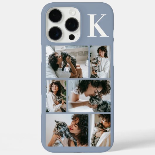 Moderne 6 Dierenfoto Stofblauw Case-Mate iPhone Case (Achterkant)
