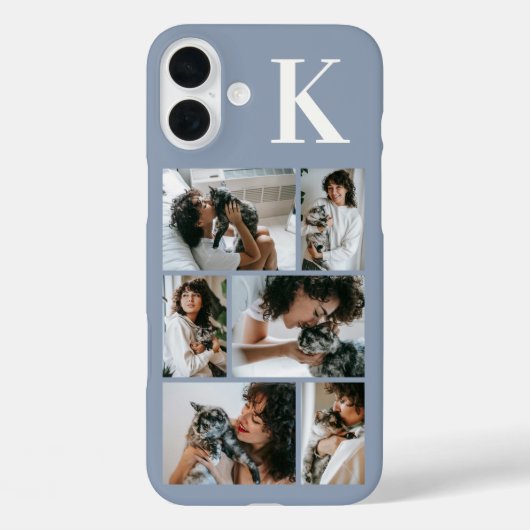 Moderne 6 Dierenfoto Stofblauw Case-Mate iPhone Case (Achterkant)