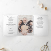 Moderne 6-foto in liefhebbend geheugen begrafenis/ drieluik programma (Binnen)