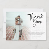 Moderne 6 Foto Passen getrouwd Script Weddenschap  Kaart (Voorkant)