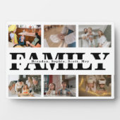Moderne 6 foto White Family Foto Collage Fotoplaat (voorkant)