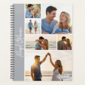 Moderne 6 Fotocollage Gepersonaliseerde Aangepaste Planner (Voorkant)