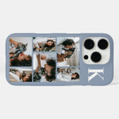 Moderne 6 Huisdier Foto Stofblauw Case-Mate iPhone Case (Achterkant (horizontaal))