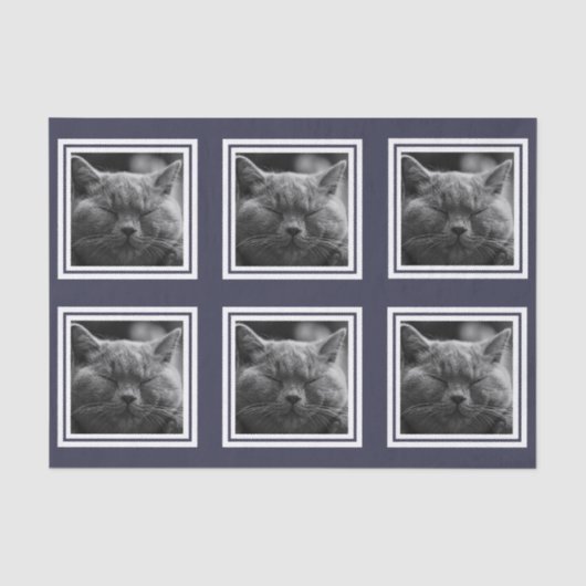 Moderne 6 installagram stijl Foto Collage aangepas Tissuepapier (Voorkant)