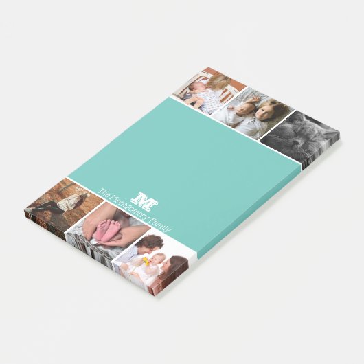 Moderne 6-reeks fotostrip | Gepersonaliseerd Post-it® Notes (Schuin)