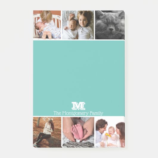 Moderne 6-reeks fotostrip | Gepersonaliseerd Post-it® Notes (Voorkant)