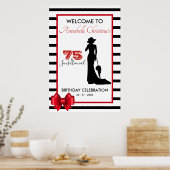 Moderne 75- en SENSATIONAL Event Party Welkomsttek Poster (Keuken)