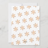 Moderne 7 foto collage gouden sneeuwvlok Kerstmis Feestdagenkaart (Achterkant)