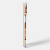 Moderne 7-foto Collage naam Monogram iPhone Case (Achterkant / Rechts)