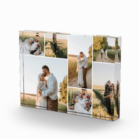 Moderne 7 fotocollage fotoblokken (Rechts)