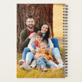 Moderne 7 fotocollage gepersonaliseerde planner (Achterkant)