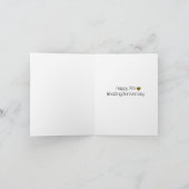 Moderne 7e huwelijksverjaardag Zevende Kaart (Binnen)