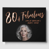 Moderne 80 en fantastische foto 80ste verjaardagsf gastenboek (Voorkant)
