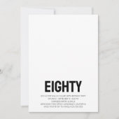 Moderne 80e verjaardag Foto 80e verjaardag Kaart (Voorkant)