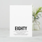 Moderne 80e verjaardag Foto 80e verjaardag Kaart (Staand voorkant)