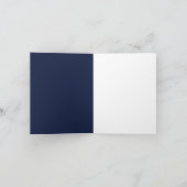Moderne 80ste Verjaardag Rode Wijn Navy Blauwe Kaa (Binnen)