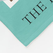 Moderne 8 foto collage familie fleece deken (Hoek)