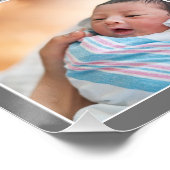 Moderne 8 - foto collage Zwarte lijsten Grijs Perfect Poster (Hoek)