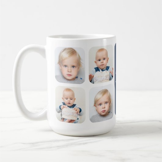 Moderne 8 foto koffiemok (Links)