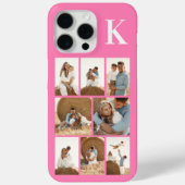 Moderne 8 Foto Roze Case-Mate iPhone Case (Achterkant)