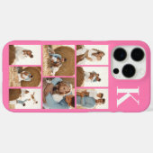 Moderne 8 Foto Roze Case-Mate iPhone Case (Achterkant (horizontaal))