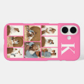 Moderne 8 Foto Roze Case-Mate iPhone Case (Achterkant (horizontaal))