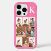 Moderne 8 Foto Roze Case-Mate iPhone Case (Achterkant)