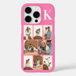 Moderne 8 Foto Roze iPhone 16 Pro Hoesje