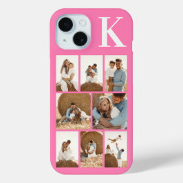 Moderne 8 Foto Roze iPhone 15 Case