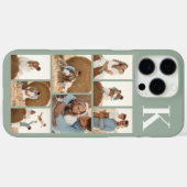 Moderne 8 Foto Sage Groen Case-Mate iPhone Case (Achterkant (horizontaal))