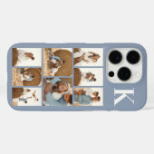Moderne 8 Foto Stofblauw Case-Mate iPhone Case (Achterkant (horizontaal))