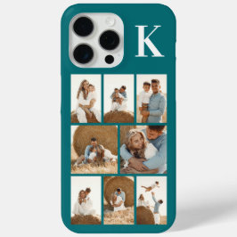 Moderne 8 Foto Teal iPhone 15 Pro Max Hoesje