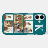 Moderne 8 Foto Teal Case-Mate iPhone Case (Achterkant (horizontaal))