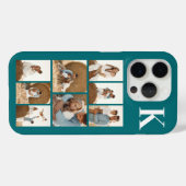 Moderne 8 Foto Teal Case-Mate iPhone Case (Achterkant (horizontaal))
