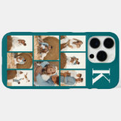 Moderne 8 Foto Teal Case-Mate iPhone Case (Achterkant (horizontaal))