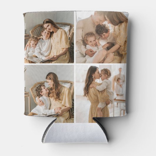 Moderne 8 fotocollage blikjeskoeler (Voorkant)