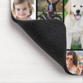 Moderne 8 Fotocollage Gepersonaliseerde Aangepaste Muismat (Hoek)