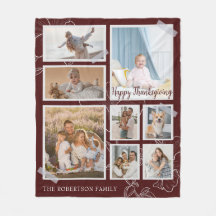 Moderne 8 Fotocollage Happy Thanksgiving