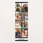 Moderne 8 Fotocollage Sjabloon Aangepaste naam Yogamat (Voorkant)