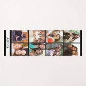 Moderne 8 Fotocollage Sjabloon Aangepaste naam Yogamat (Voorkant (horizontaal))