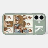 Moderne 8 Foto's Saliegroen Case-Mate iPhone Case (Achterkant (horizontaal))