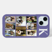 Moderne 8 Huisdier Foto Paars Case-Mate iPhone Case (Achterkant (horizontaal))